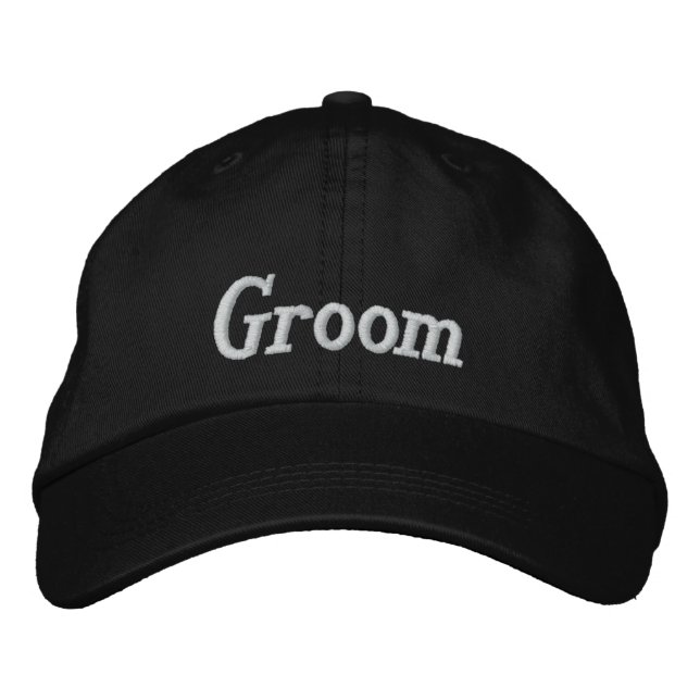Groom Embroidered Cap (Front)