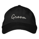 Groom Embroidered Hat at Zazzle