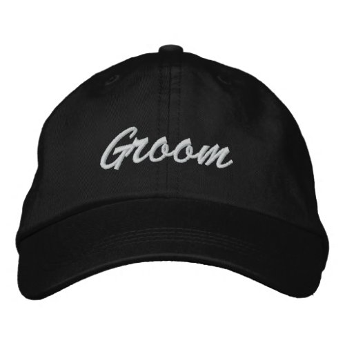 Groom Embroidered Hat