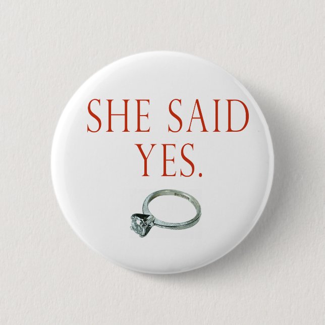 Groom Engagement Gifts and T-shirts Pinback Button (Front)