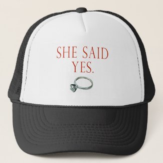 Groom Engagement Gifts and T-shirts Trucker Hat