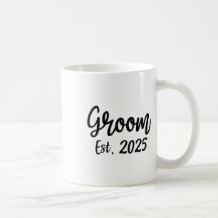 Groom Est. 2025 Men's Wedding Engagement Party Gro Coffee Mug