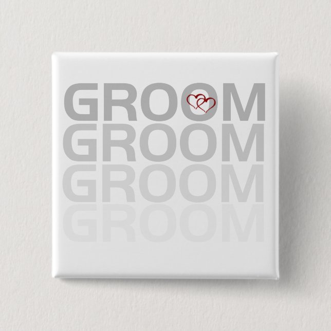 Groom Fade Tshirts and Gifts Button (Front)
