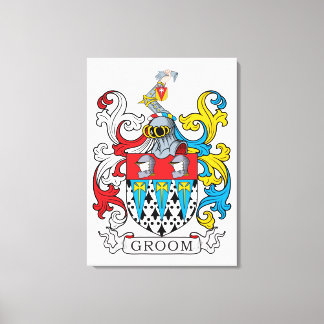 Groom Family Crest Canvas Print