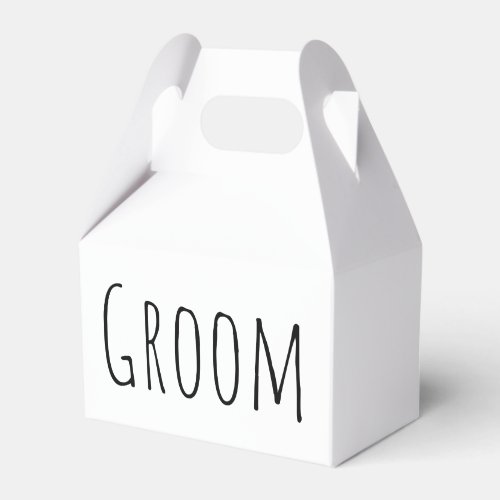 Groom  favor boxes