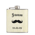 Groom Flask Mustache