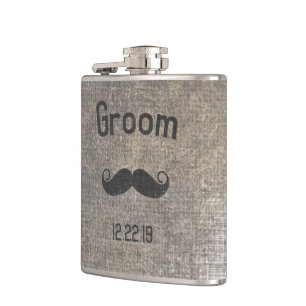 Groom Flask Mustache