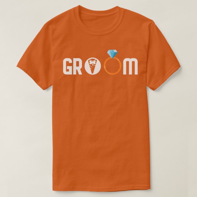 Groom For Bachelor Party and Wedding 2 T-Shirt (Design Front)