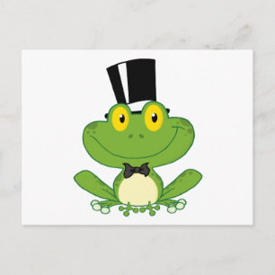 Groom Frog Cartoon Character Postcard