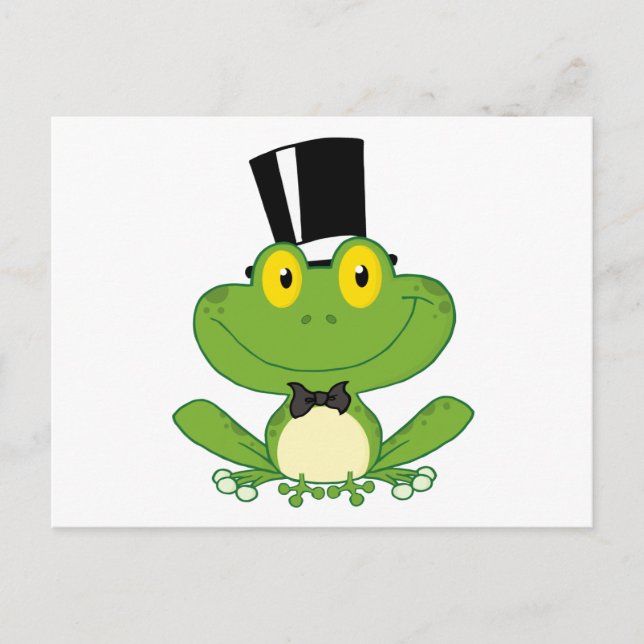 Groom Frog Cartoon Character Postcard (Front)