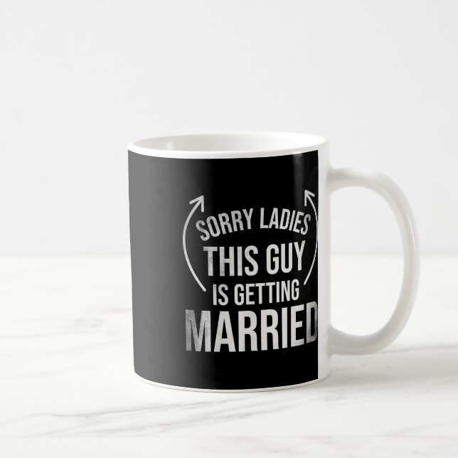 Groom Funny Bachelor Supplies Clothes Party Weddin Coffee Mug (Right)