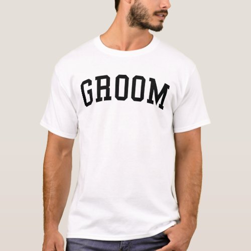 Groom Future Husband Matching Bride Bachelor T_Shirt