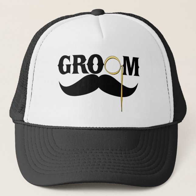 Groom Gentleman Trucker Hat (Front)