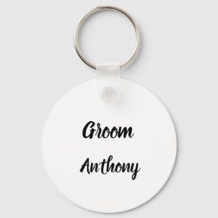 Groom Gift Custom Name Gifts Wedding Keychain