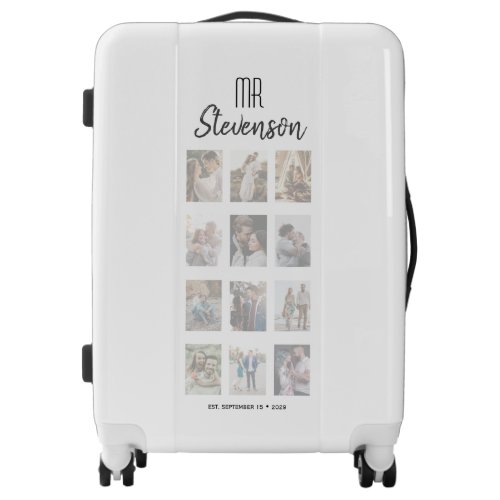 Groom Gift Photo Collage  Luggage