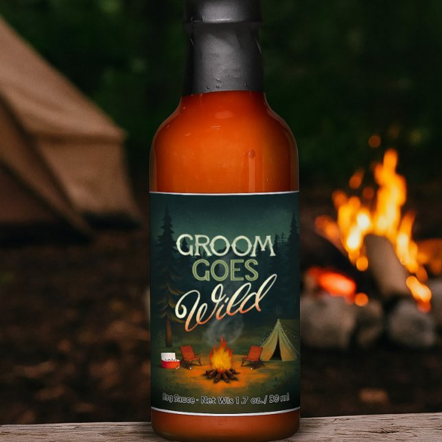 Groom Goes Wild Bachelor Party Camping Hot Sauces (Creator Uploaded)