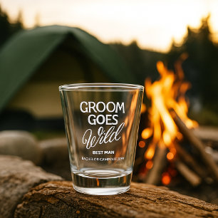 Groom Goes Wild Bachelor Party Shot Glass