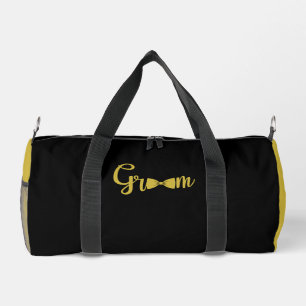 GROOM Gold Black Duffle Bag