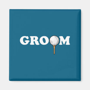 Groom golf ball golfer men bachelor funny party magnet
