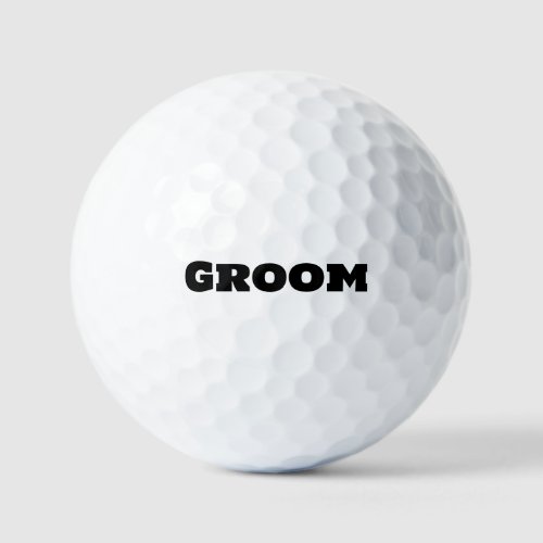 Groom Golf Ball Groom Bucks Party Accessory  Golf Balls