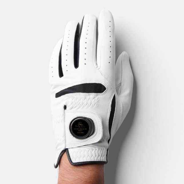 Groom Golfer Golf Bachelor Party - Golfing Luxury Golf Glove (Front)