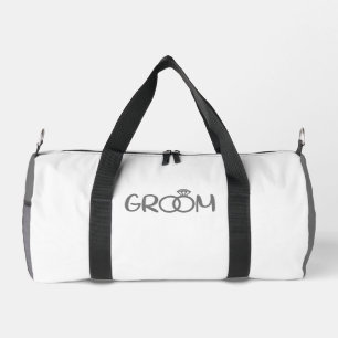GROOM Gray White Duffle Bag