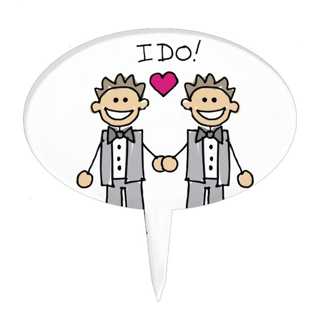 Groom-Groom I Do Cake Topper (Front)