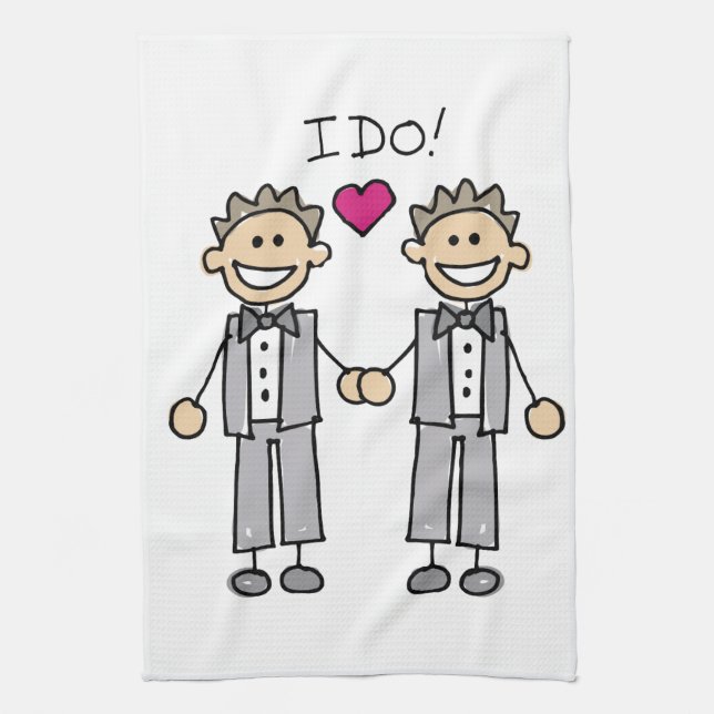 Groom-Groom I Do Kitchen Towel (Vertical)
