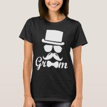 Groom Groomsmen Wedding groom gift Tuxedo Bachelor T-Shirt