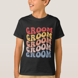 Groom Groovy Bachelor Party  T-Shirt