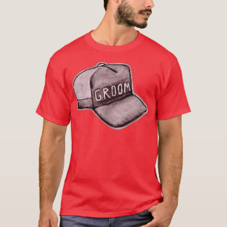 Groom Hat Cute Engagement Wedding Bachelor Party M T-Shirt
