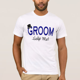 Groom Help Me Blue T-Shirt