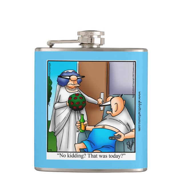 Groom Humor Flask Gift (Front)