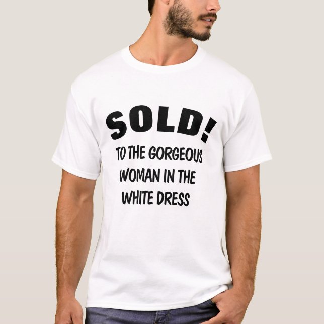 Groom Humor Marriage Anniversary Humor Groom Gift T-Shirt (Front)