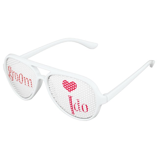 Groom I Do Party Shades (Angled)