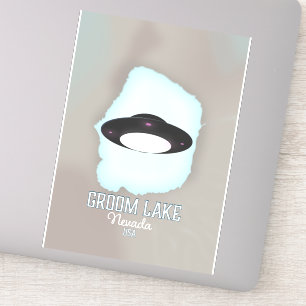 Groom Lake Nevada Travel poster Sticker