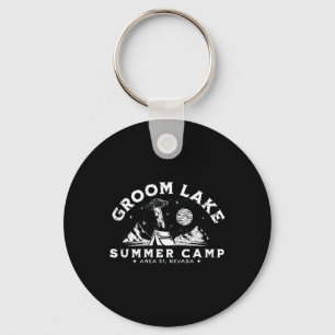 Groom Lake Summer Camp - Funny Area 51 Alien Ufo G Keychain