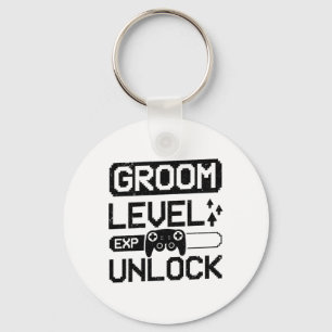 Groom Level Unlock Bachelor Party Keychain