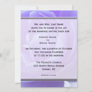 Groom parents' wedding invitations