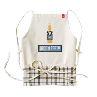 Groom Party Beer Bottle Z77yx Zazzle HEART Apron