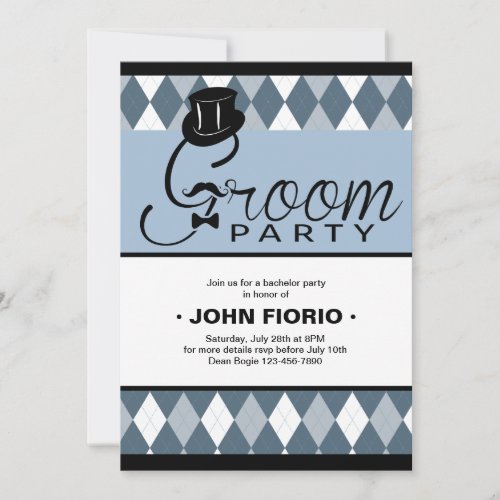 Groom Party Invitation
