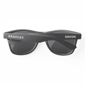 Groom Personalized Name Wedding Party Favor Sunglasses