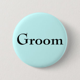 Groom Pinback Button