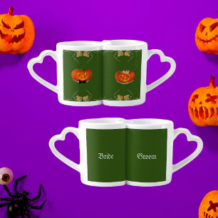 Groom Pumpkin bride pumpkin getting married Coffee Mug Set