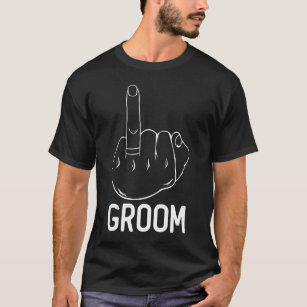 Groom Ring Finger Engagement , Married Mens Gift T-Shirt