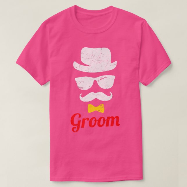 Groom saying Sunglasses Beard Top Hat Suit (Design Front)