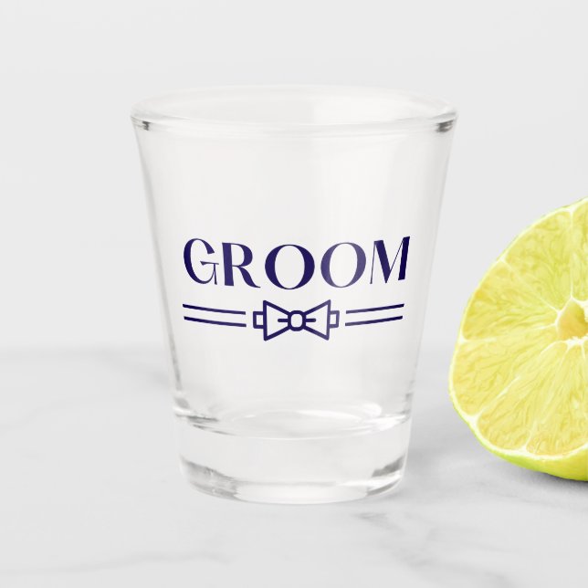 Groom  shot glass (Front)