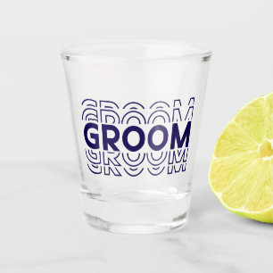 Groom  shot glass
