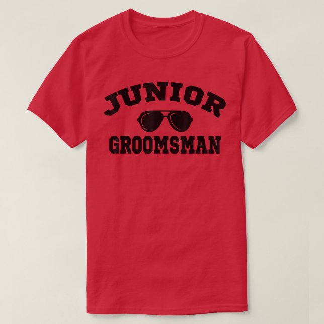 Groom Son Bachelor Party Junior Groomsman Wedding  T-Shirt (Design Front)