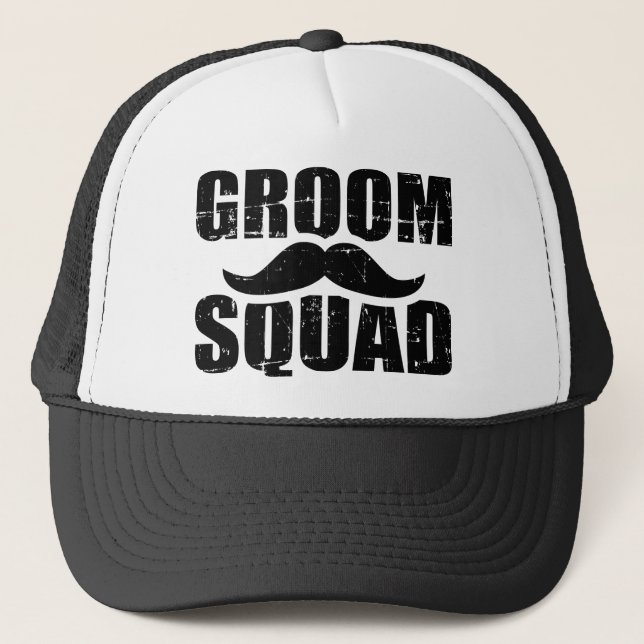 Groom Squad bachelor party Trucker Hat (Front)